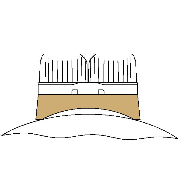 Ronstan Mellem underlag buet, sort-2