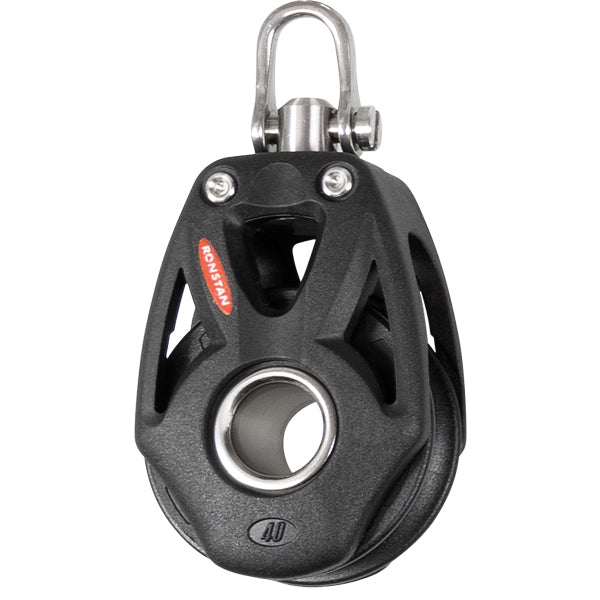 Ronstan Orbit enkeltblok med sv & hunds. serie 40-1