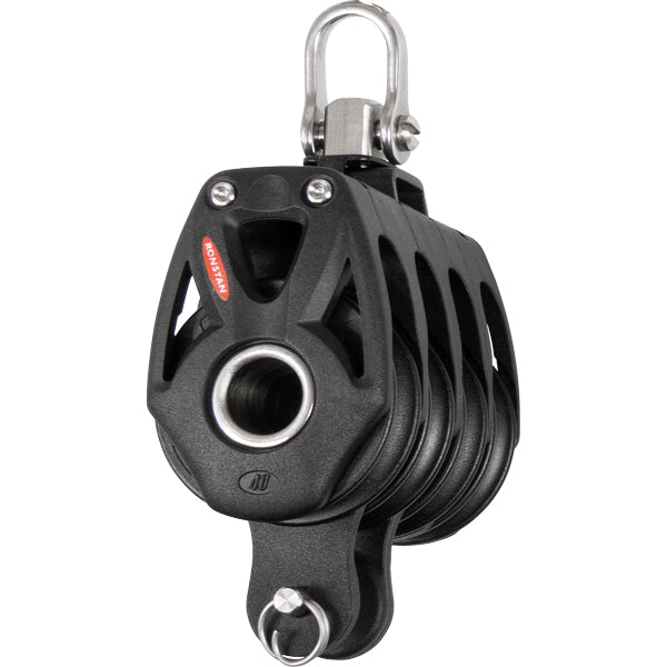 Ronstan Orbit quadblok med sv & hunds. serie 40-1