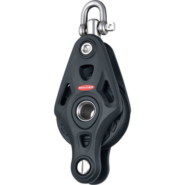 Ronstan Enkeltblok med svirvel & hundsvot serie 60 core-1