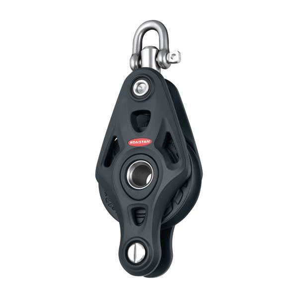 Ronstan Enkeltblok med svirvel & hundsvot serie 75 core-1