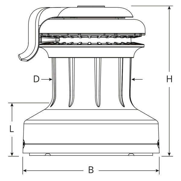 Ronstan spil 20 ST Orbit 1-speed-5