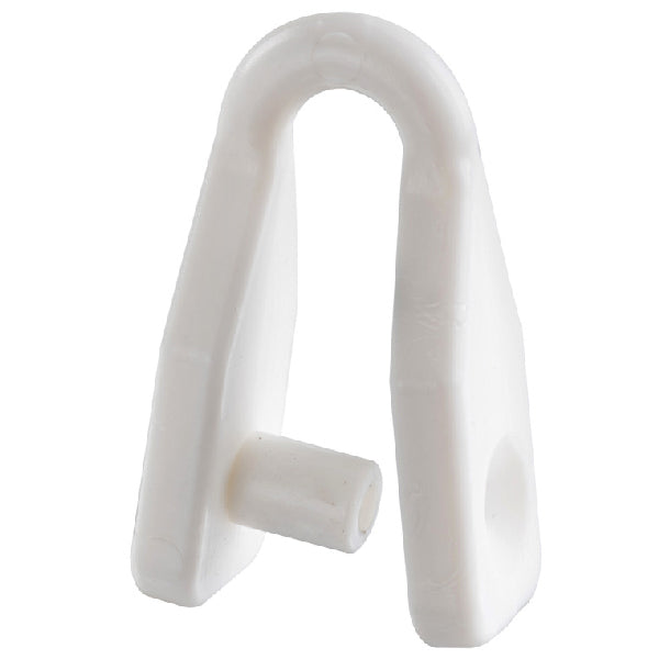 Sjækel hvid nylon Ø6mm, til skrue-1