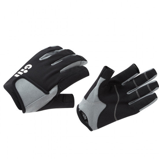 Gill 7053 Sejlerhandsker med Fingre – Sort/Grå | Komfort & UV-beskyttelse