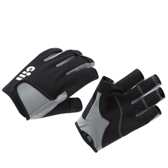 Gill 7043 Sejlerhandsker uden Fingre – Sort/Grå | Komfort & UV-beskyttelse-1