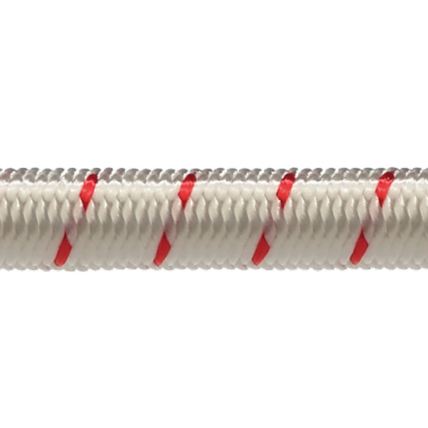 Robline elastiksnor, hvid/rød - Hele ruller-4