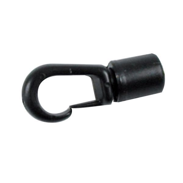 Nylon krog sort til 5-6mm elastik-1