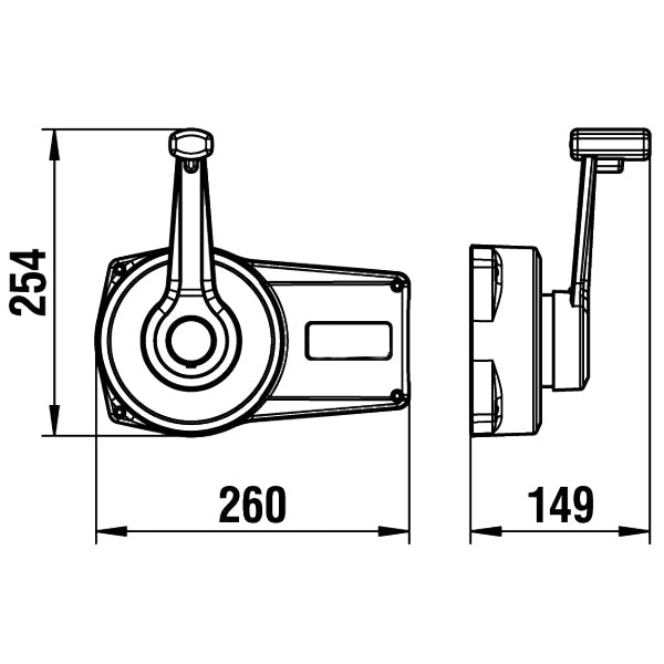 Nordflex kontrolbox sort etgrebs med lås-2