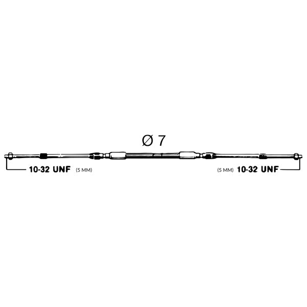 Ultraflex Standard Kontrolkabel C2, universal til påhængsmotor-29