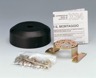 Ultraflex Monteringsflange sort 90°-1