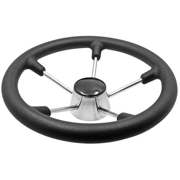 Stålrat AISI 316 stål med sort soft grib Ø28cm-1