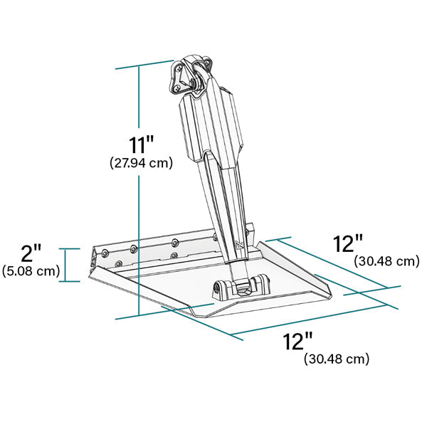 Lenco 12" x 12" Edge Mount Trim Tab Kit med Pro Control Assi-3