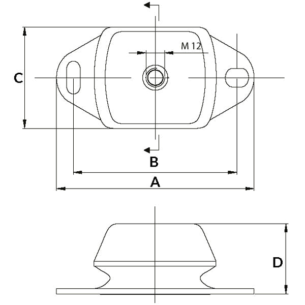 Motorophæng 100kg shore55 16mm-2