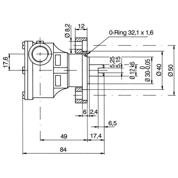 Pumpe med flange til motor st135-2