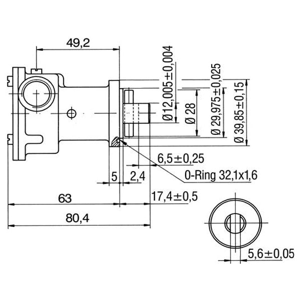Pumpe med flange til motor st116-2