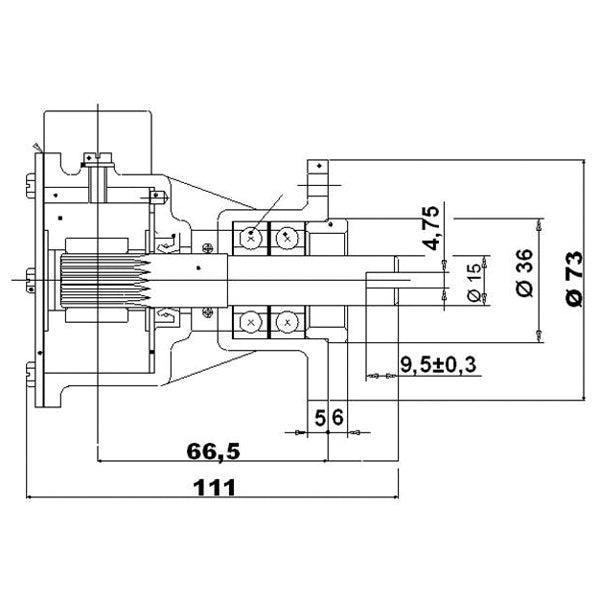 Pumpe med flange til motor st142-3