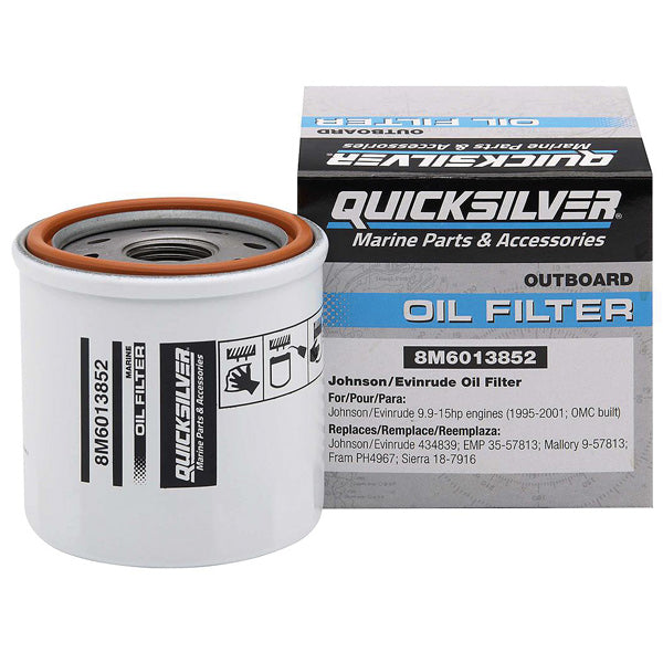 Quicksilver 8M6013852 Oliefilter til Johnson/Evinrude 9,9-15 hk-1