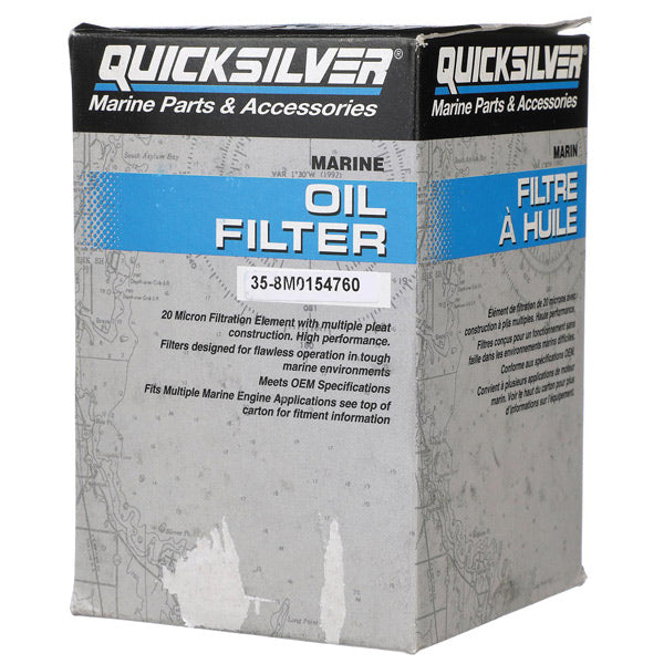 Quicksilver 8M0154760 Oliefilter til forskellige marinemotorer-1