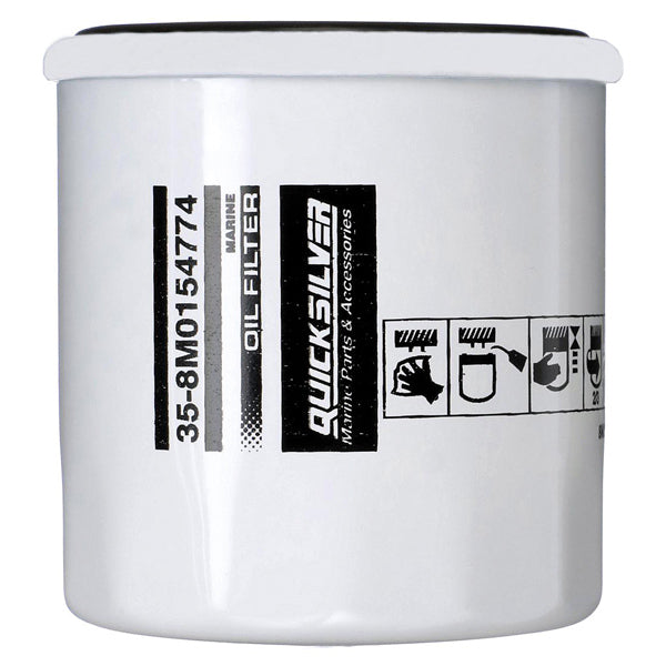 Quicksilver 8M0154774 Oliefilter til forskellige marinemotorer-1