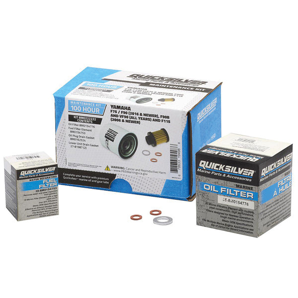 Quicksilver 8M0222222 100T Service Kit, Yamaha F75/F90, F90B & VF90 og F115-1