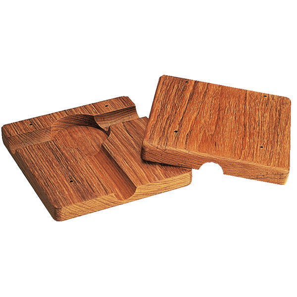 Roca teak plade til påhængsmotor 17,5x17x4,5cm-1