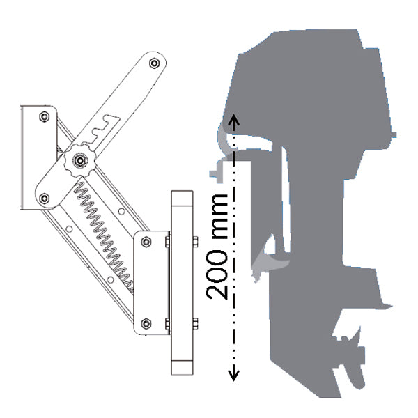 Motorhæve beslag-max 8hk/30kg-3