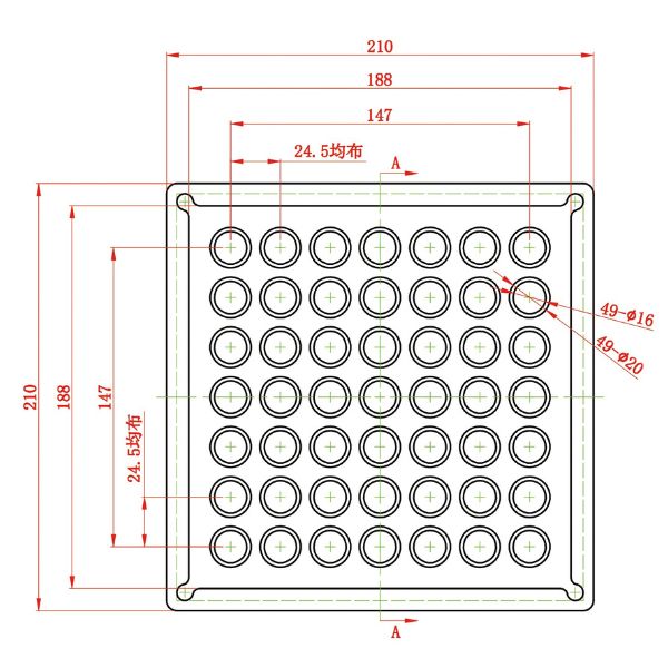 1852 gummiplade 200x200mm til topplade-2