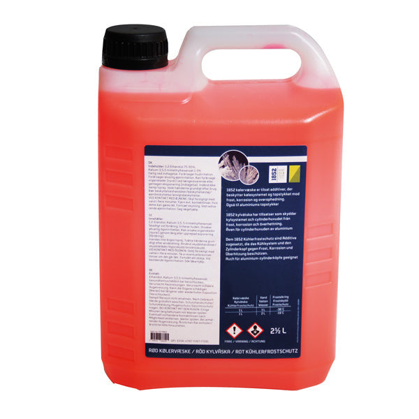 1852 kølervæske rød g30 2,5 ltr.-1