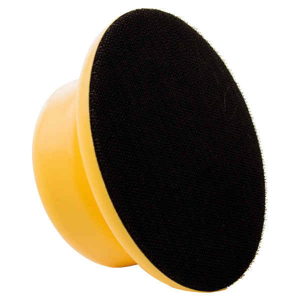1852 gul hånd polerings pad med velcro Ø125mm-2