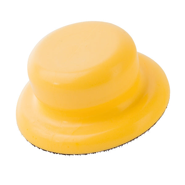 1852 gul hånd polerings pad med velcro Ø125mm-1