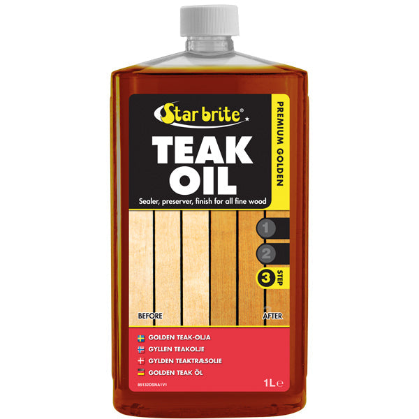 Star brite premium gold teak olie 1000 ml-1