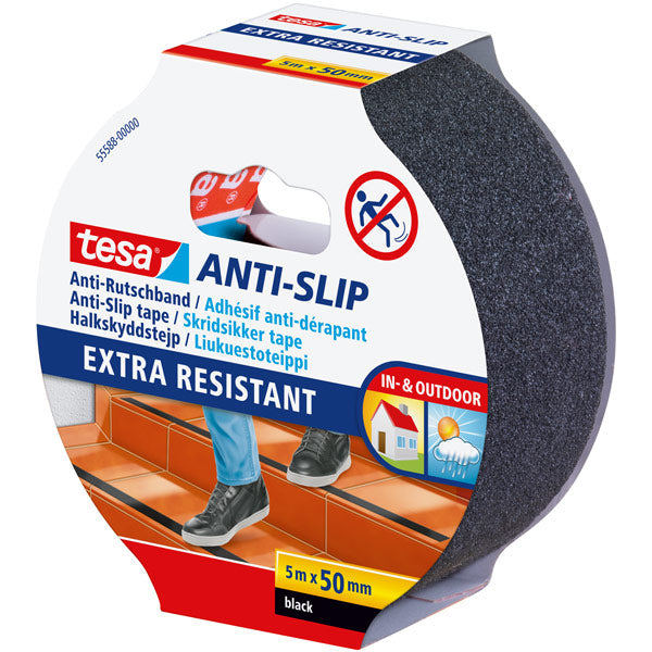Tesa skridtape 5m sort-2