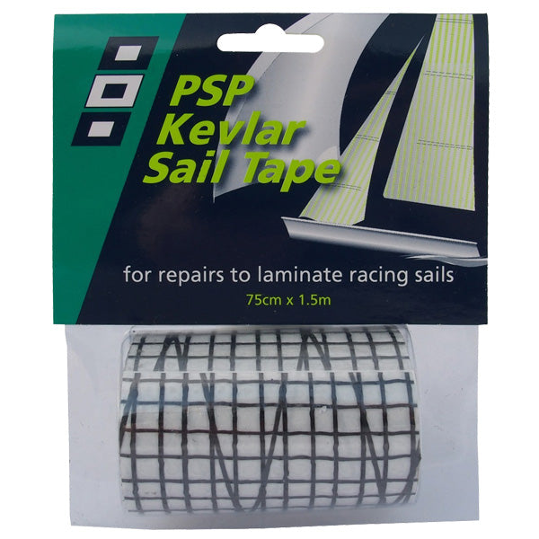 Psp kevlar sort sejltape 75mm x 1,5m-1