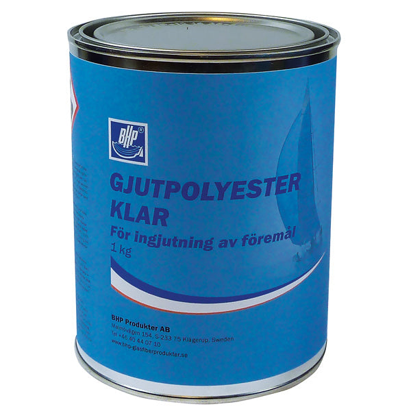 BHP Støbe polyester klar 1 kg ekskl. hærder-1