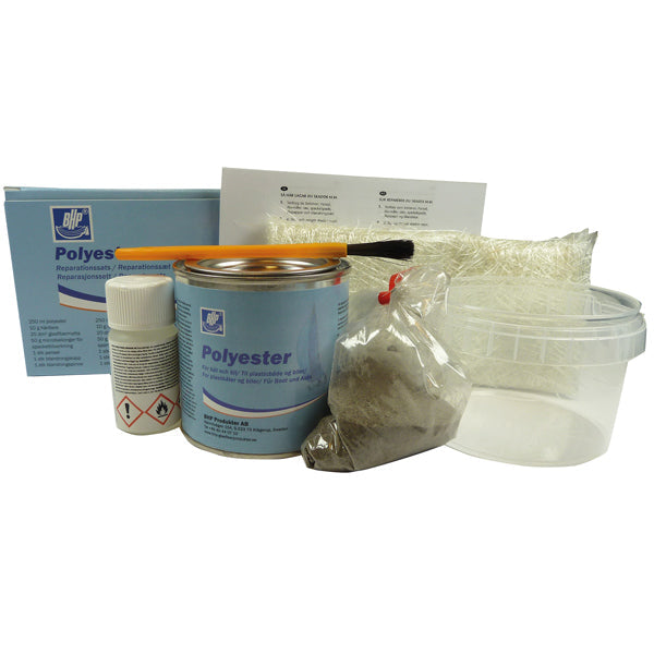 BHP Reparationssæt Polyester Glasfiber 0.4 L-1