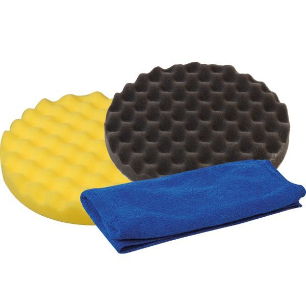 1852 poleringskit, rubbing & voks ronddel + microfiber klud-1