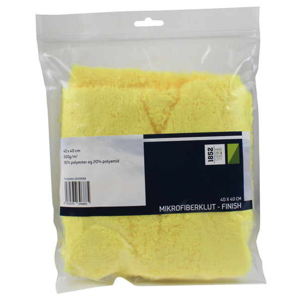 1852 Mikrofiber klud finish Gul 40x40cm 600g/m2-2