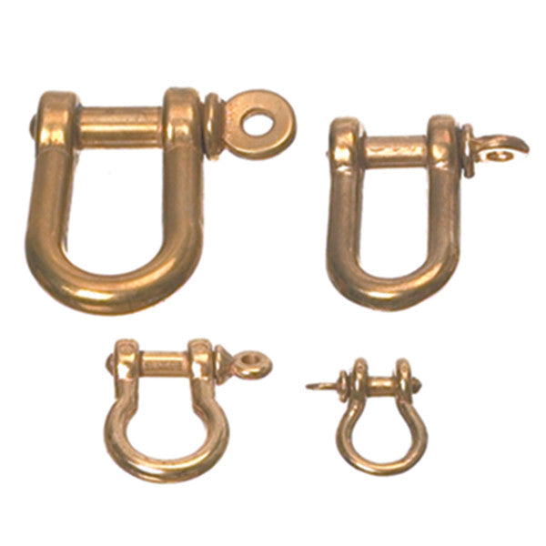 Messing d-sjækel og lyre sjækel-2