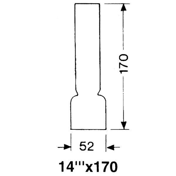 DHR Lampeglas 14 x 170mm-1