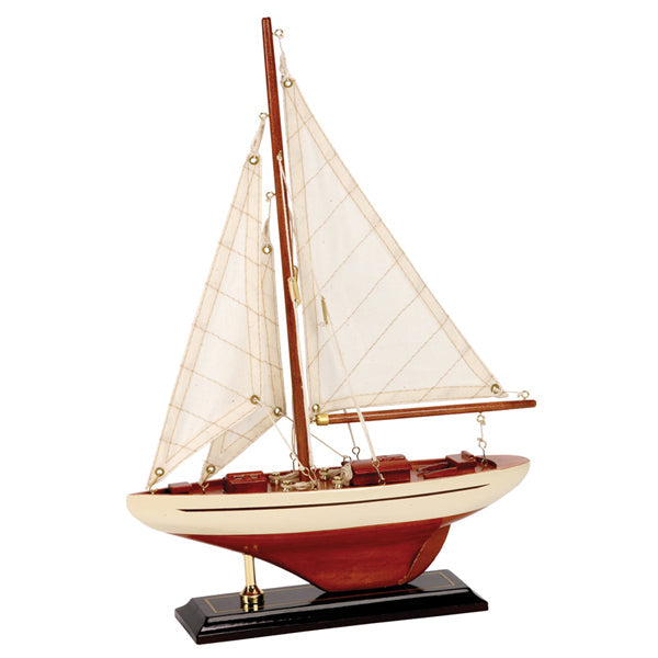 Modelbåd sejlbåd 25x6x35cm-1
