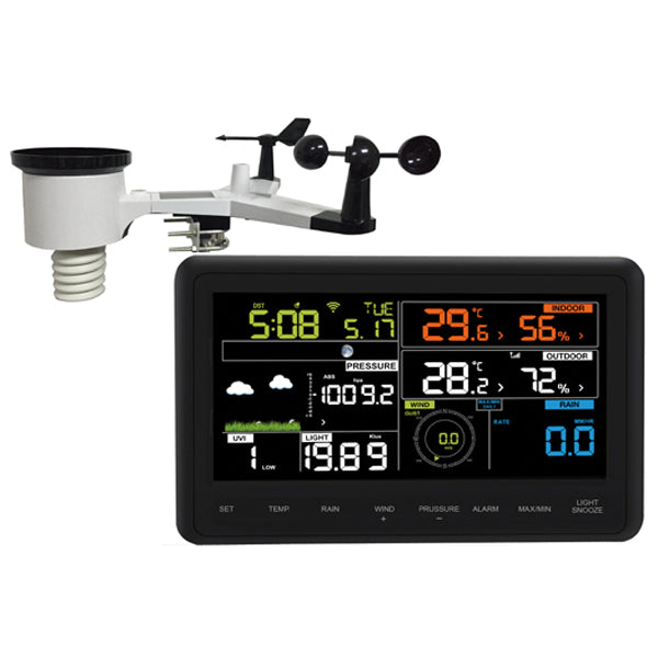 Vejrstation Pro, WIFI , touch farve skærm-1