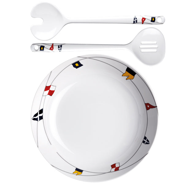 MB Regata salat skål Ø25cm 339g med salat bestik-1