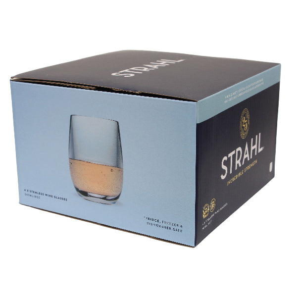 Strahl vinglas uden stilk Polycarbonat 247ml 4stk i gaveæske-1