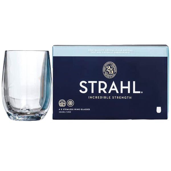 Strahl Vinglas uden stilk Polycarbonat 384 ml. 4stk i gaveæske-1