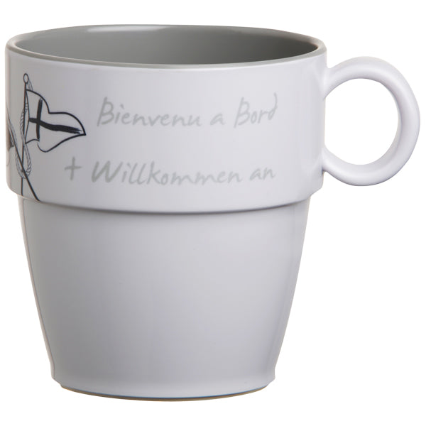 MB Welcome on board krus Ø8,3cm H9cm 320 ml. 6stk NON SLIP-1