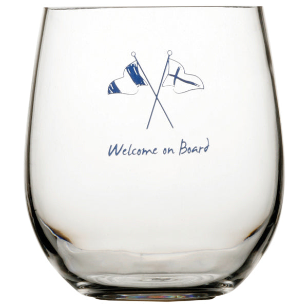 MB Welcome on board Vandglas Ø9cm H10cm 414 ml. 6stk NON SLI-1