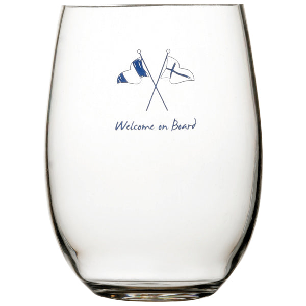 MB Welcome on board Øl glas Ø9cm H13cm 591 ml. 6stk NON SLIP-1