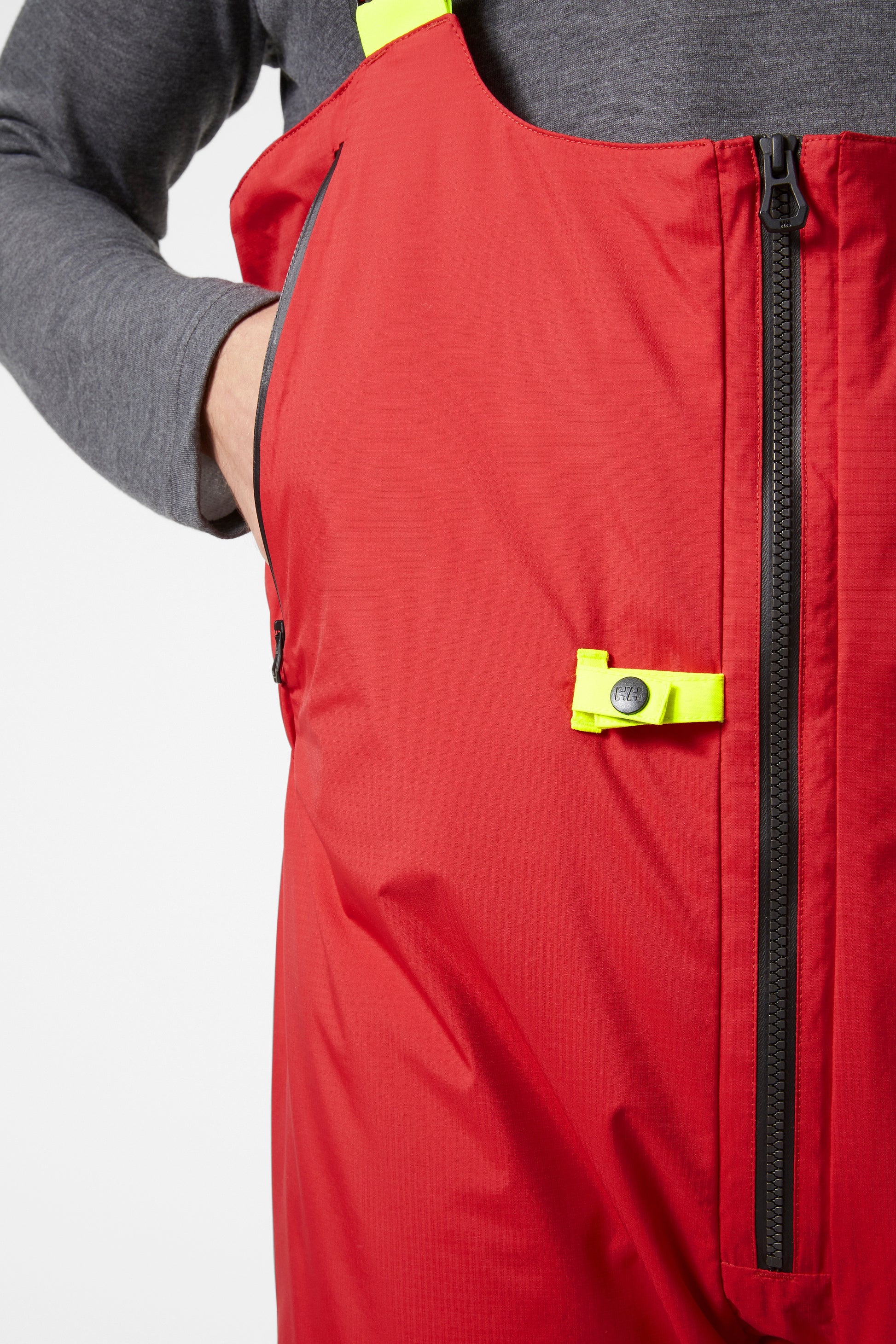 Helly Hansen Ægir H2Flow midlayer salopette detalje