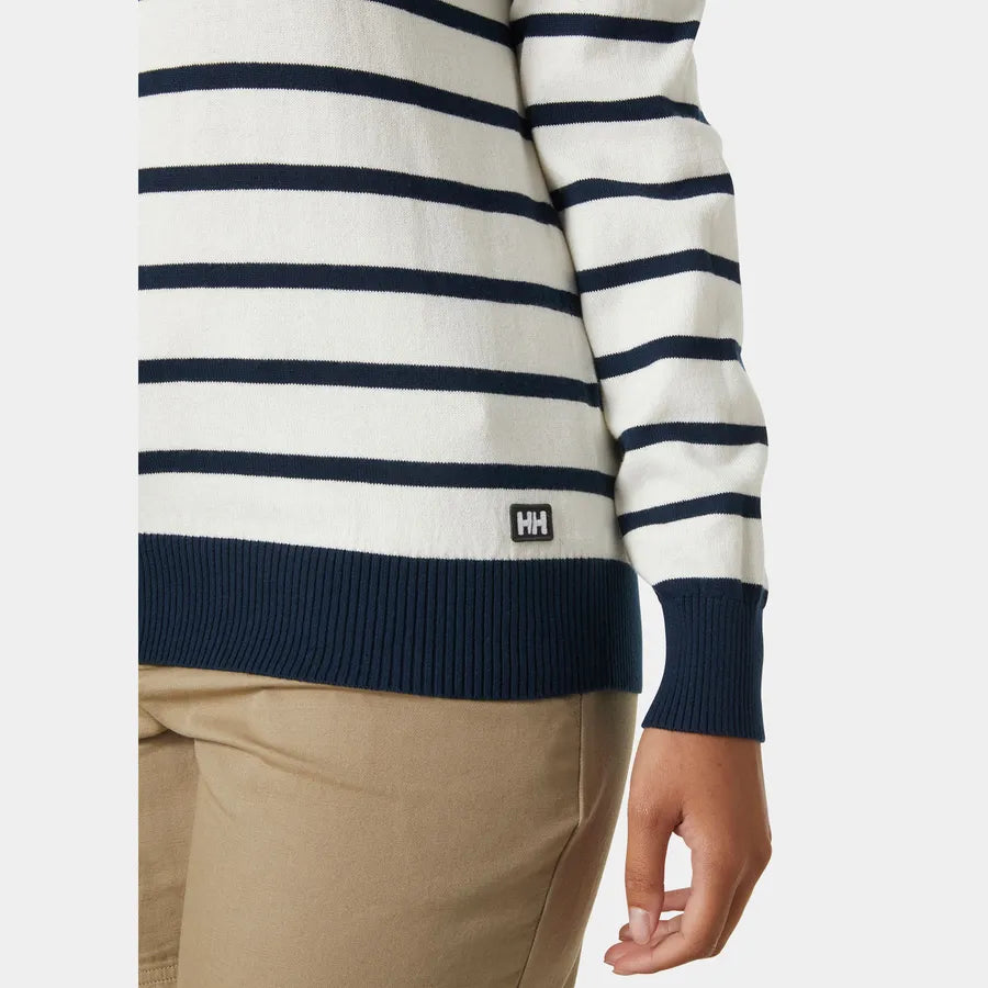 Helly Hansen marine striktrøje i økologisk bomuld 2.0 detalje