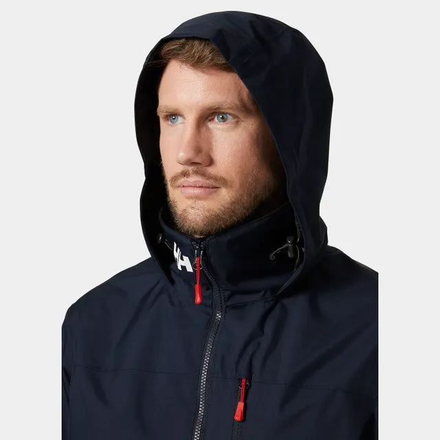 Helly Hansen Crew Hooded 2.0 herre sejlerjakke detalje